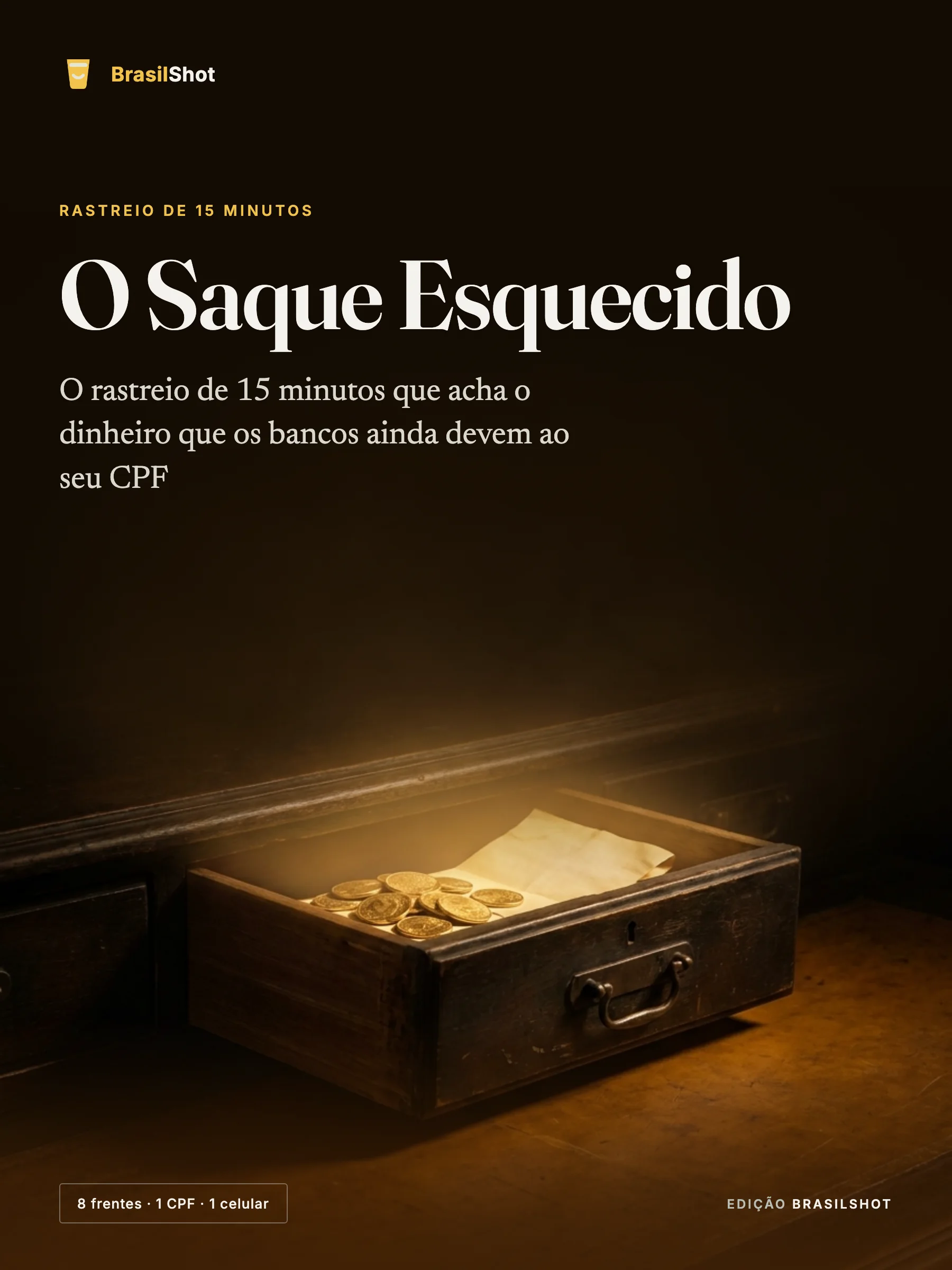 Capa do guia O Saque Esquecido, da BrasilShot